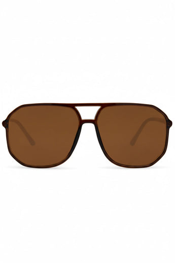 Damen Sonnenbrille Flat Braun – NDL9956