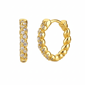 TWISTED SPARKLE HOOP