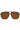 Damen Sonnenbrille Flat Braun – NDL9956